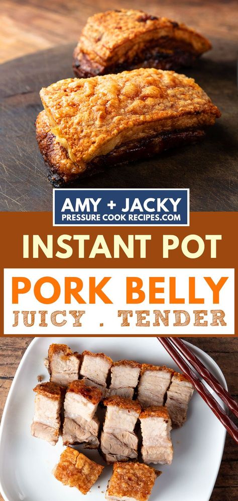 Pressure Cooker Pork Belly Recipes, Pork Belly Pressure Cooker, Instapot Pork Belly Recipes, Instapot Pork Belly, Braised Pork Belly Instant Pot, Instant Pot Pork Belly Recipes, Pork Belly Instant Pot, Belly Pork Recipe, Pressure Cooker Pork Belly