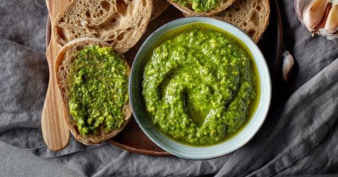 Ina Garten Pesto (Easy Recipe) - Insanely Good Ina Garden, Off The Mark, Pesto Pasta Recipes, Walnut Pesto, Ina Garten Recipes, Good Recipes, Homemade Pesto, Pesto Recipe, Garden Recipes