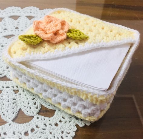 Crochet Towel Holders, Crochet Bib, Crochet Placemat Patterns, Paper Pouch, Beginner Crochet Tutorial, Crochet Towel, Crochet Lace Pattern, Crochet Kitchen, Napkin Holders