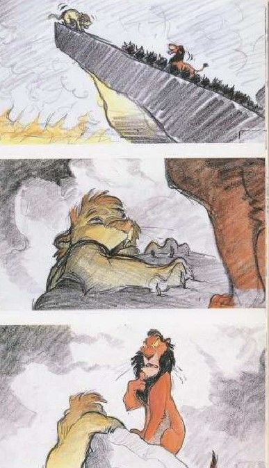 The Lion King Lion King Storyboard, Lion King Art Style, Lion King Concept Art, Disney Character Sketches, Scar Lion King, Lion King Drawings, Il Re Leone, Cartoon Style Drawing, Lion King Art