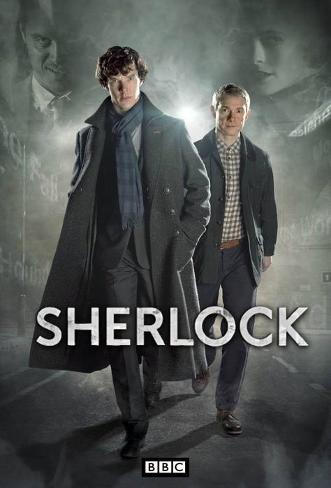 Seriously...if you haven't seen Sherlock with Benedict Cumberbatch and Martin Freeman you're missing out! Masterpiece Mystery, Sherlock Poster, Sherlock Series, Mycroft Holmes, Rupert Graves, Jeremy Brett, Mrs Hudson, Bbc Tv Series, Steven Moffat