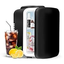 Minnie Fridge, Black Mini Fridge, Office Desk Black, Milk Skincare, Portable Mini Fridge, Desk Black, Small Fridges, Food Easy, Mini Fridges