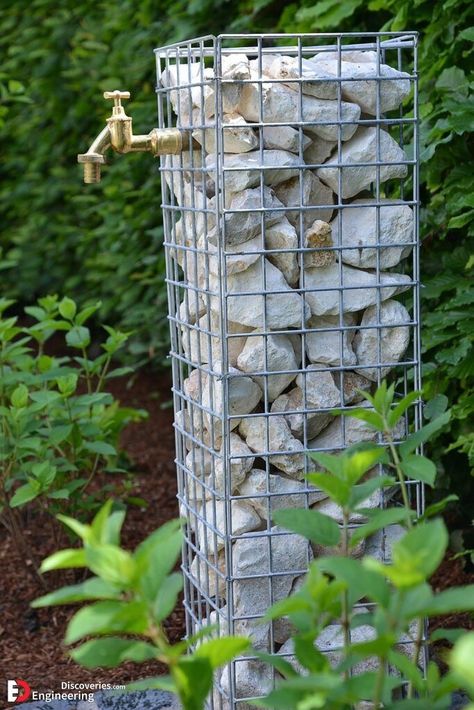 Gabion Ideas, Gabion Wall, Outdoor Gardens Design, Garden Art Projects, Budget Backyard, Easter Hair, Deck Decorating, Kids Black, Black Braids