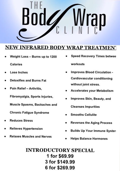 Infrared Body Wrap!!!! Body Wraps Spa, Body Wrap Spa, Home Body Wraps, Infrared Body Wrap, Benefits Of Sauna, Esthetician Spa, Body Wrapping, Med Spa Marketing, Wax Studio