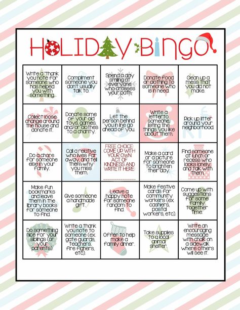 Holiday Bingo Whobilation Party, December Printable, Holiday Bingo, November Christmas, Christmas Bucket List, Bullet Journal Ideas Templates, Christmas Bingo, Christmas Bucket, Food Donation