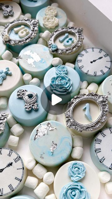 @xosimplysweeet on Instagram: "Make an order with me - Cinderella Sweet 16 edition 🤍 how do we feel about these behind the scenes videos?! • All products used are linked in my amazon store front be sure to check it out! 💌 • Cinderella accessory mold + silver from @itwasalladreamshop use code "xosimplysweeet" to save  • • #chocolatecoveredstrawberries #chocolatecoveredoreos #chocolatecoveredpretzels #chocolatecoveredricekrispies #cakesicles #cakepops #howto #tutorial #treatmaker" Cinderella Dessert Table Sweets, Sweet 16 Party Ideas Cinderella Theme, Cinderella Themed Desserts, Cinderella Treats Dessert Tables, Cinderella Treats, Cinderella Dessert Table, Cinderella Cake Pops, Sweet 16 Cinderella Theme, Cinderella Quince