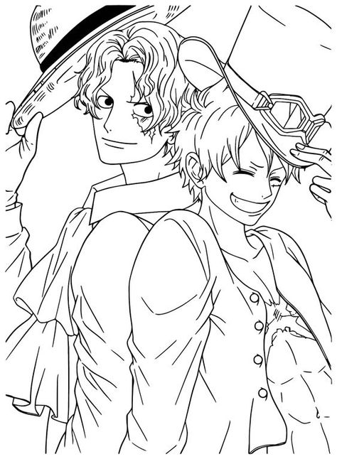 Sabo and Luffy Coloring Page - Free Printable Coloring Pages Coloring pages for kids #coloringpagesforkids Coloring page for kids #coloringpageforkids Kids coloring page #kidscoloringpage 18.427 Sabo And Luffy, One Piece Coloring Pages, Anime Club, People Coloring Pages, Christmas Activity Book, Farm Animal Coloring Pages, Words Coloring Book, Princess Coloring Pages, Dinosaur Coloring Pages