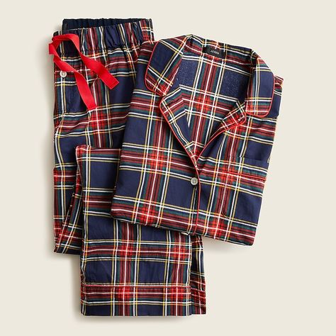 Tartan Material, Stewart Tartan, Flannel Pajama Sets, Plaid Pajamas, Ralph Lauren Long Sleeve, Mein Style, Menswear Inspired, Cotton Pyjamas, Pajama Set Women