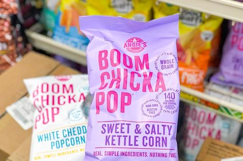 Boom Chicka Pop Popcorn, Boom Chicka Pop, Sweet And Salty Popcorn, Kettle Corn Popcorn, Snackle Box, White Cheddar Popcorn, Gluten Free Info, Cheddar Popcorn, Salty Popcorn