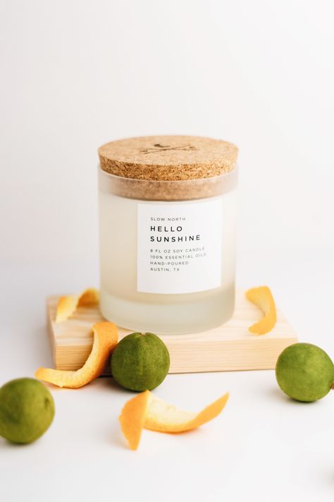 A little burst of summer, minus the heat! ✨🌞 Scented Candles Product Photography, Summer Candle Aesthetic, Scented Candles Product Shoot, Fall Candle Product Photography, Citrus Candle Photography, Natural Candle Scents, Natural Candle, Jar Candles, Photo Candles