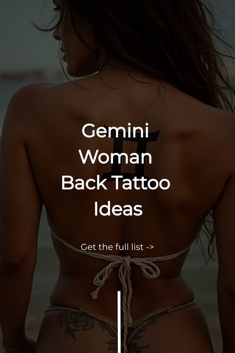 Gemini Woman Back Tattoo Ideas Gemini Tattoo Designs Unique, Tattoo Ideas For Gemini, Woman Back Tattoo Ideas, Gemini Inspired Tattoos, Woman Back Tattoo, Women's Shoulder Tattoo, Gemini Women, Celestial Motifs, Gemini Tattoo Designs