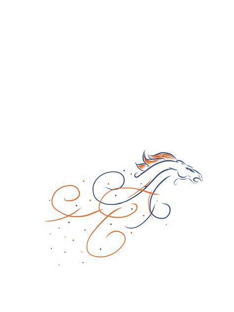 Feminine Denver Broncos design. This could easily be converted to another team also. Broncos Tattoo, Denver Broncos Tattoo, Denver Broncos Baby, Denver Broncos Logo, Go Broncos, Denver Broncos Football, Broncos Football, Broncos Fans, About Tattoo