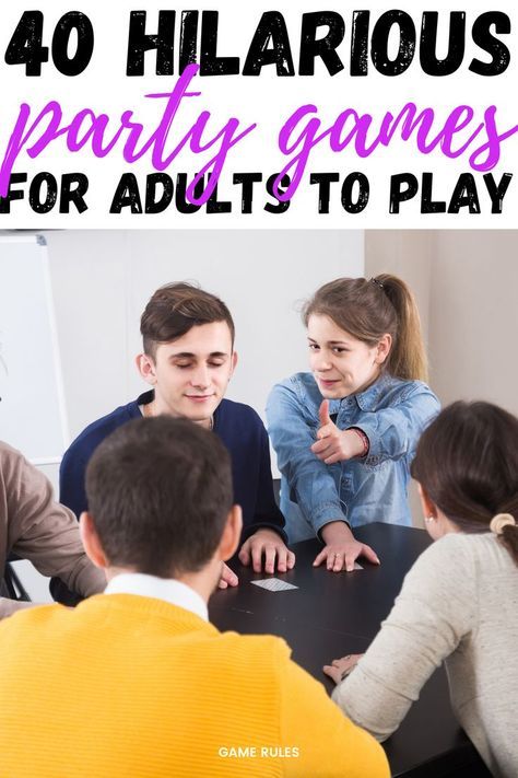 Looking for the perfect games to play at an adults-only party? Check out these party games for adults, both drinking and non-drinking! Adult Interactive Games, Birthday Party Games For Adults Funny, Large Party Games For Adults, Fun Games For Parties Adults, Games For 8 People, Games To Play As A Group, Group Fun Games Party Ideas, Games For Small Groups Of Adults, Party Games For Prizes