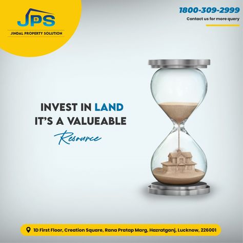 Invest in Land: A Valuable Resource That Only Appreciates with Time. Secure Your Future Today with Jindal Property Solutions. #Jindalpropertysolutions #InvestmentOpportunity #RealEstateInvestment #LandInvestment #SecureYourFuture #FinancialGrowth #InvestWisely #FutureWealth #LandOwnership #PropertyInvestment #WealthCreation #SmartInvesting #LandAppreciation #InvestmentStrategy #FinancialSecurity Investing In Land, Wealth Creation, Investment Property, Real Estate Investing, Finance, Quick Saves, Design