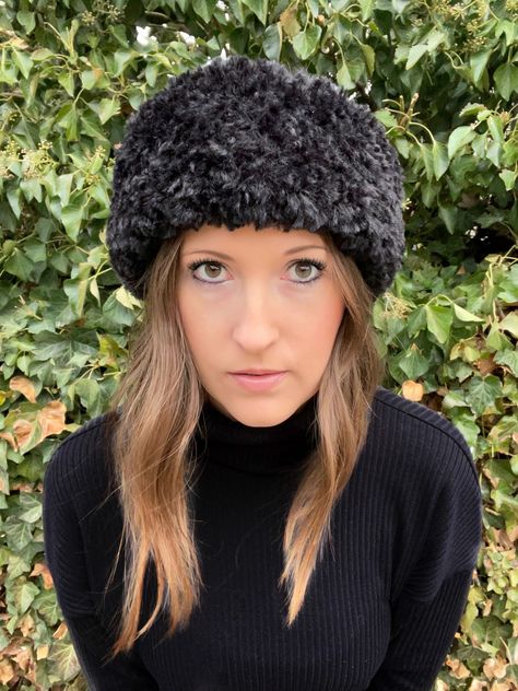 Czarina Crown Free Crochet Pattern Fur Hat Pattern, Fur Crochet, Hat Patterns Free, Crochet Headband Pattern, Faux Fur Hat, Winter Headbands, Pillbox Hat, Headband Pattern, Fur Hat