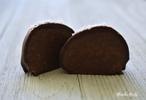 Coconut Cream Truffles, THM S, DF, SF, GF, and Keto | Around the Family Table – Food. Fun. Fellowship Around The Family Table, Coconut Truffles, Cream Dip, Candy Recipe, Thai Coconut, Table Food, Family Table, Trim Healthy Mama, Chocolate Coating