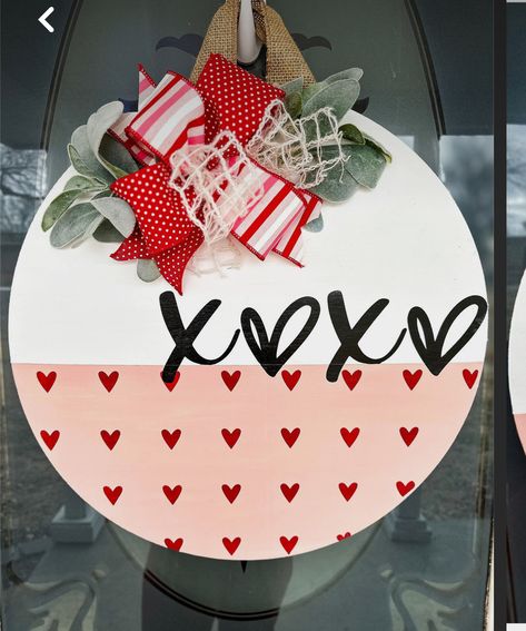 Diy Vinyl Wood Signs, Wood Spring Signs, Valentine Round Door Hanger, Valentine’s Day Wood Signs, Diy Valentines Door Hanger, Valentines Door Sign, January Door Hanger, Valentines Signs Wooden, Valentines Door Hangers