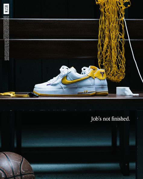 BSTN for the @nikesportswear Air Force 1 Low x Kobe - exemplifying the dedication that is required in the pursuit of greatness. Stay tuned for more and join the raffle for the Nike AF-1 x Kobe now on bstn.com! #bstnstore #nike #kobebryant Photo Basket, Kobe Sneakers, Adidas Sneaker, Nike Air Force 1 Low, Air Max 95, Air Force 1 Low, Kobe Bryant, Los Angeles Lakers, Nike Air Force 1