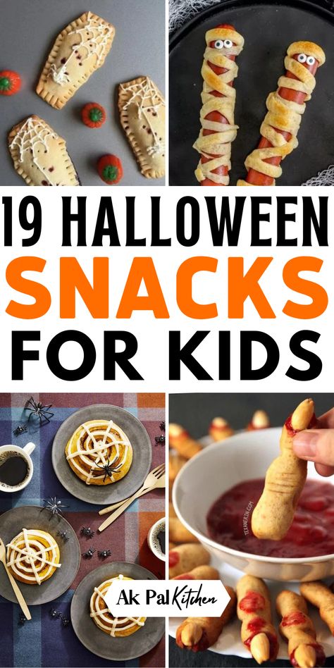 Indulge in Halloween party foods with our Halloween snacks for kids! These easy and kid-friendly Halloween snack ideas are perfect for your little goblins and witches. From creepy and spooky Halloween treats to fun Halloween finger foods, we've got you covered. Create a ghoulish Halloween snack platter with ghostly Halloween food ideas. Delight in Halloween sweets, including Halloween popcorn and candy apples. Elevate your Halloween party food game with these fun and delicious Halloween recipes. Halloween Food On A Stick, Easy Halloween Snacks For Party Kids, Kids Halloween Healthy Snacks, Kindergarten Halloween Party Food, Easy Halloween Snacks Healthy, Kids Halloween Snacks Easy, Halloween Qtip Snack, Halloween Vegetables For Kids, Halloween Food Ideas For Toddlers