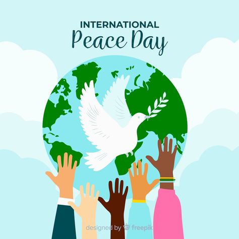 Free Vector | Dove in front of world for peace day International Peace Day, World Peace Day, Peace Day, November Holidays, International Day Of Peace, Maps For Kids, Interview Preparation, Art Drawings For Kids, Let's Celebrate