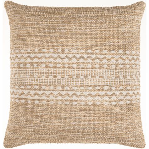 Yarn Pillow, Cream Pillows, Cottage Style Home, Woven Pillow, Woven Pillows, Woven Tapestry, Surya Rugs, Stripe Throw Pillow, Hand Woven Pillows