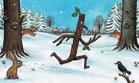 Stickman Julia Donaldson, Julia Donaldson Books, Literacy Display, Edinburgh Christmas, Axel Scheffler, Children's Book Characters, Julia Donaldson, Forest Adventure, Stick Man