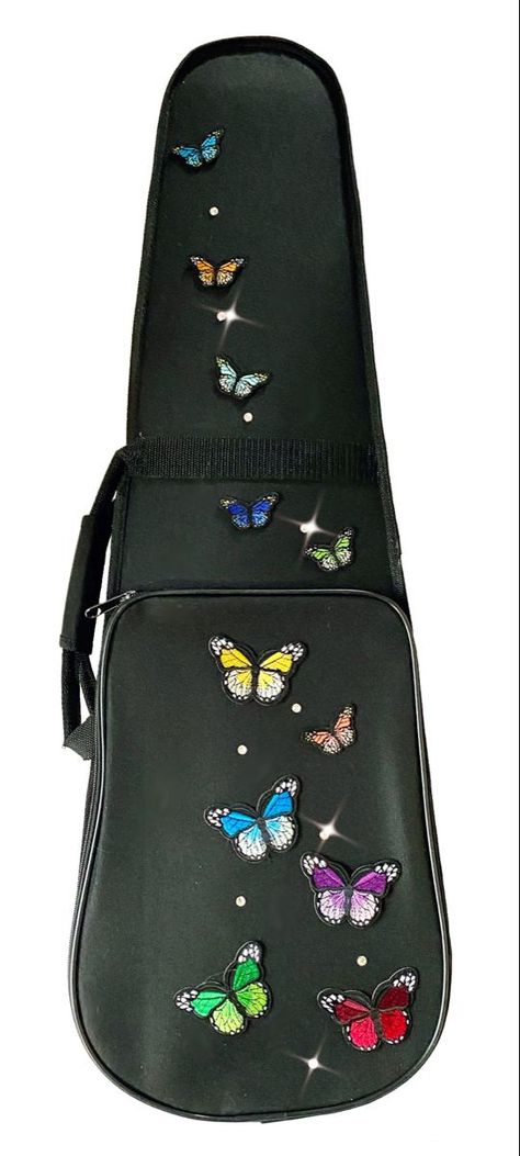 Rozanna’s Butterfly Dream Violin Case|#Violinsheetmusic #Violinnotesforbeginners #Bflatclarinetsheetmusic #Flutesheetmusicpopularsongs #Violinandpiano #popularpianosheetmusicfree #Sheetmusic #drumssheetmusic Plot Planning, Popular Piano Sheet Music, Roses Butterfly, Violin Accessories, Violin Design, Glitzy Glam, Harps Music, Pencil Sketching, Violin Case