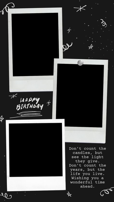 Birthday Template, Birthday Instagram Story Frame, Happy Birthday Backgrounds, Story Frame, Birthday Backgrounds, Instagram Layout Ideas, Birthday Story, Insta Stories Ideas, Birthday Gifts For Friends, Happy Birthday Template