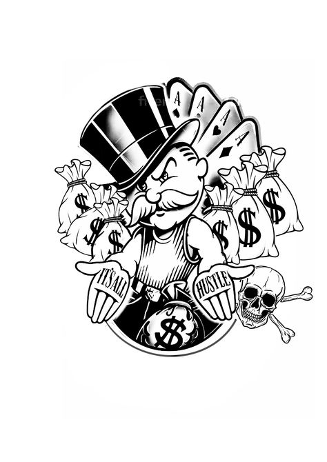 Monopoly Wallpaper, Ink Master Tattoos, Game Tattoo, Video Game Tattoo, Gangsta Tattoos, Cute Hand Tattoos, Silhouette Cameo 4, Tattoo Outline Drawing, Wrist Tattoos For Guys