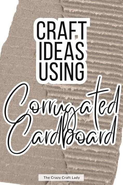 Craft Ideas Using Corrugated Cardboard Crafting With Cardboard, Cardboard Art Ideas, Cardboard Box Crafts Decor, Corrugated Cardboard Crafts, Crafts From Cardboard, Cardboard Hacks, Cardboard Diy Ideas, Crafts With Cardboard, Cardboard Building