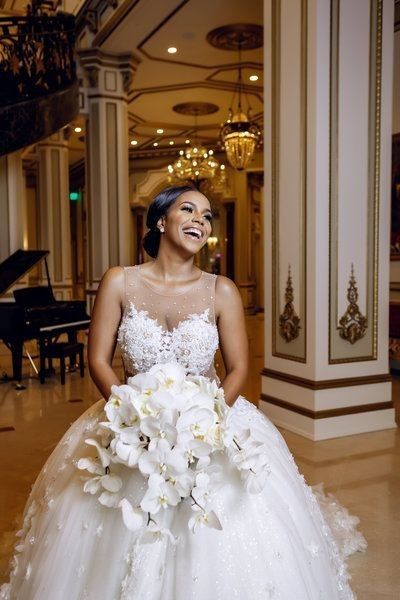 Black Woman Wedding Dress, Wedding Dresses With Veil, Black Woman Wedding, Dresses With Veil, Woman Wedding Dress, Cinderella Ball Gown, Randy Fenoli, Glam Wedding Dress, Marriage Ideas