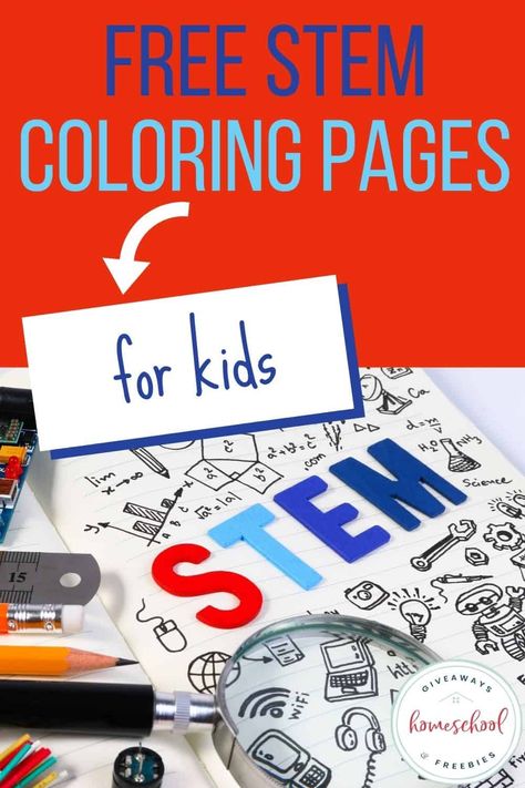 Grab these free STEM coloring pages to begin your children on a STEM journey with fun and simple activities. #homeschoolgiveaways #STEMcoloringpages #STEAMcoloringpages Science Coloring Pages, Fun With Science, Stem Activities Kindergarten, Types Of Science, Kindergarten Stem, Insect Coloring Pages, Bug Coloring Pages, Space Coloring Pages, Simple Activities