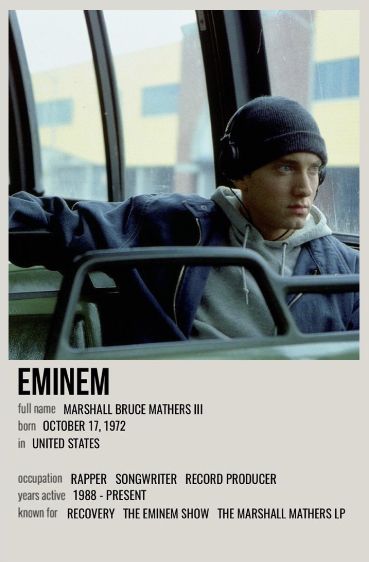 Eminem Handwriting, Eminem Polaroid Poster, Eminem Polaroid, Eminem Aesthetic Vintage, The Marshall Mathers Lp, Eminem Poster, Eminem Songs, The Slim Shady, The Eminem Show