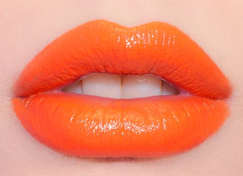 Lime Crime Lipstick-My Beautiful Rocket, Bright Tangerine. #cdn2.bigcommerce.com  @hikosencara.com Unicorn Lipstick, Orange Lipstick, Orange Makeup, Teeth Whitening System, Orange Lips, Beautiful Lipstick, Orange Aesthetic, Orange Crush, Lipstick Lip