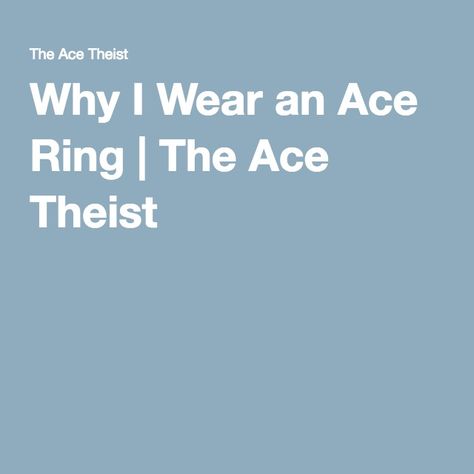 Ace Ring Meaning, Asexual Ring, Ace Ring, Word Salad, Rings With Meaning, Ace Pride, Things Change, October 23, Psychology Facts