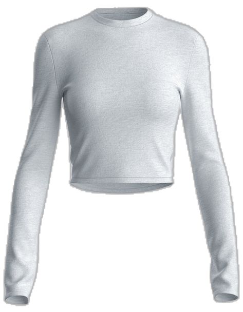 Clean Look, Closet Essentials, Grey Long Sleeve, Jersey Fabric, Long Sleeve Top, Heather Grey, Heathers, Long Sleeve Tops, Sleeve Top