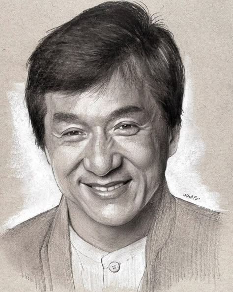 celebrity portrait drawing Jackie Chan Drawing, Jackie Movie, Chan Drawing, Celebrity Art Drawings, Pen Art Work, Celebrity Portraits Drawing, Realistic Pencil Drawings, Boho Art Drawings, Portrait Drawings