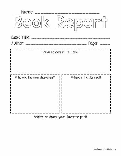 FREE MY BOOK REPORT PRINTABLE (Instant Download) Book Report Printable, My Book Report, Book Report Template, 1st Grade Books, First Grade Books, 2nd Grade Books, Book Review Template, Free Homeschool Curriculum, Free Homeschool Printables