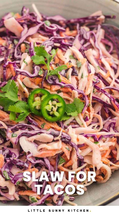 Red Cabbage Coleslaw For Fish Tacos, Shrimp Coleslaw Tacos, Coleslaw Dressing For Fish Tacos, Cabbage For Tacos Slaw Recipes, Cabbage Salad For Tacos, Red Cabbage Slaw For Fish Tacos, Cabbage For Shrimp Tacos, Cabbage Topping For Tacos, Fish Tacos Slaw Recipe