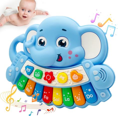 Amazon.com: Baby Piano Toy 18 Months Light Up Music Baby Toys for toddlers Early Learning Educational Piano Keyboard Infant Toys Baby Girl Boy Gifts (Elephant) : Toys & Games Baby Piano, Infant Toys, Toys For Toddlers, Boy Gifts, Up Music, Piano Keyboard, Baby Girl Boy, Toddler Learning, Early Learning