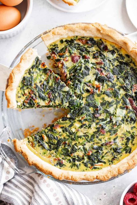 Paleo Quiche, Quiche With Bacon, Paleo Brunch, Paleo Pie, Paleo Running Momma, Best Paleo Recipes, Bacon Quiche, Sweet Potato Waffles, Spinach Quiche