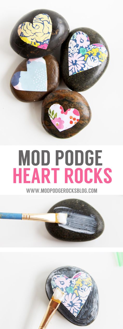 Make some pretty stones for your garden or desktop with a little bit of decoupage. It's easy to Mod Podge on rocks and the results are so pretty! via @modpodgerocks Fairy Gardens For Kids, Gardens For Kids, Counseling Topics, How To Mod Podge, Rock Diy, Rock Projects, Heart Rocks, Mod Podge Crafts, Rock Painting Ideas Easy