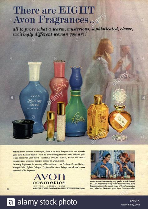 Perfume Ads, Avon Perfume Bottles, Magazine Advert, Avon Fragrance, 1970s Childhood, Avon Catalog, Avon Business, Avon Collectibles, Avon Perfume