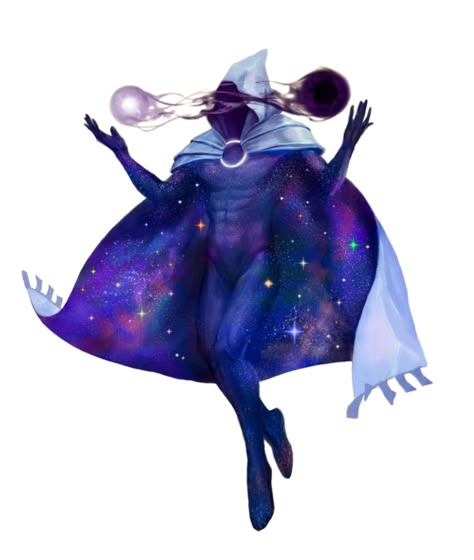 Galactic Beings Art, Aeon Pathfinder, Cosmic Being Art, Cosmic Character Design, Galaxy Character Design, Cosmic Creature, Space Dnd, Cosmic Entity, Cosmic Powers