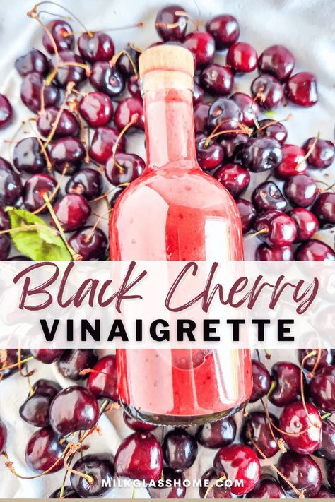 Cherry Salad Dressing, Vinegarette Dressing Recipe, Balsamic Vinegarette, Balsamic Cherries, Balsamic Vinegar Recipes, Easy Salad Dressing Recipes, Balsamic Vinaigrette Recipe, Cherries Salad, Vinegar Salad Dressing