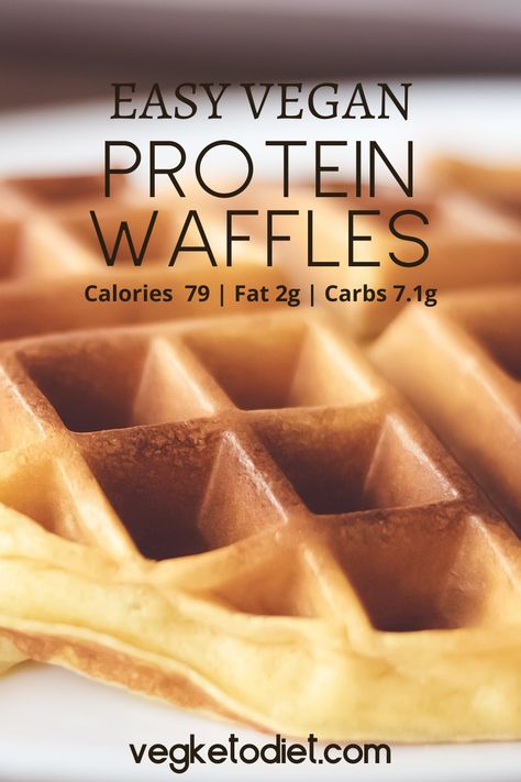 Vegan Protein Waffles, Vegan Keto Breakfast, Carb Quick, Keto Waffles, Keto Meatballs, Low Carb Waffles, Keto Protein, Vegan Waffles, Vegan Keto Recipes