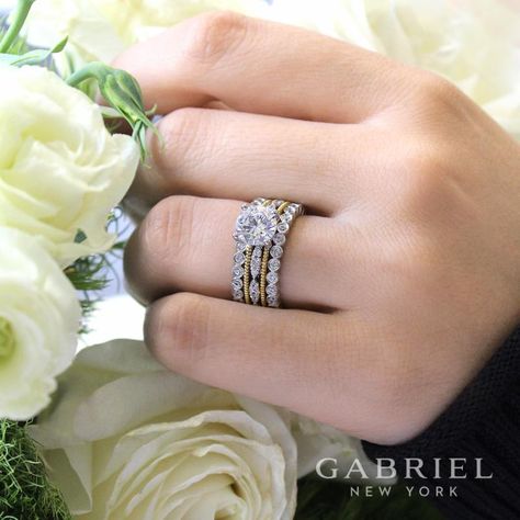 Spring is here! #GabrielNY #GabrielandCo #NewYorkCity #EngagementRing #Bridal #NewYork #NYC #loveYou #Tulips #BrideToBe #bridetoBride #Diamonds #Love #Ring #TrueLove #musthave #DreamWedding #WeddingInspiration #Glamour #heart #love #anniversary #design #jewelry #whitegold #diamond #ringgoals #rosegold #spring #florals  Style:  ER12199R6M84JJ Gold Engagement Rings Indian, Minimalistic Jewellery, Fancy Diamond Ring, Modern Gold Jewelry, Gold Mangalsutra Designs, Gold Necklace Indian Bridal Jewelry, Jewelry Set Design, Bridal Accessories Jewelry, Gold Mangalsutra