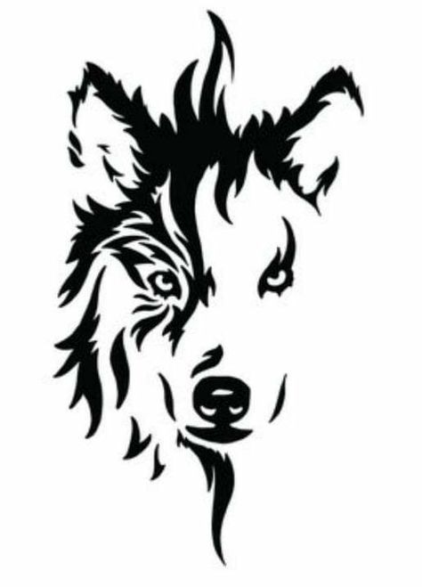 Wolf Face Drawing, Atrapasueños Tattoo, Wolf Stencil, Eminem Drawing, Unique Animal Tattoos, Wolf Tattoos Men, Wolf Silhouette, Wolf Tattoo Design, Silhouette Clip Art