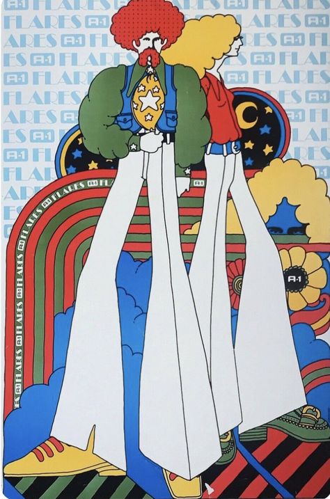 60s Cartoon Aesthetic, 60s Ads Illustration, 70s Illustration Vintage Posters, 60s Psychadelic Posters, Psychedelia 1960s, 1960s Drawing, Groovy Aesthetic 70s, 70s Poster Art, 70s Poster Design