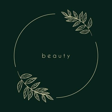 Logo For Beauty Salon, Ruby Logo, Floral Round Frame, Logo For Beauty, Flower Shop Logo, Beauty Salon Branding, Ma Logo, Round Logo Design, Beauty Salon Ideas